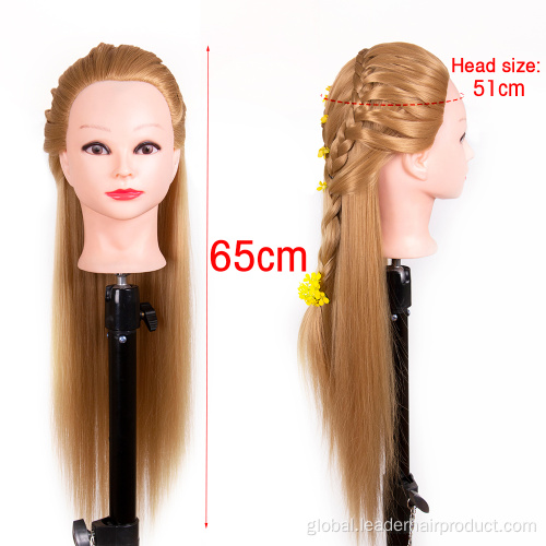 Synthetic Training Head Salon Barber Hairdressing Training Female Mannequin Head Factory